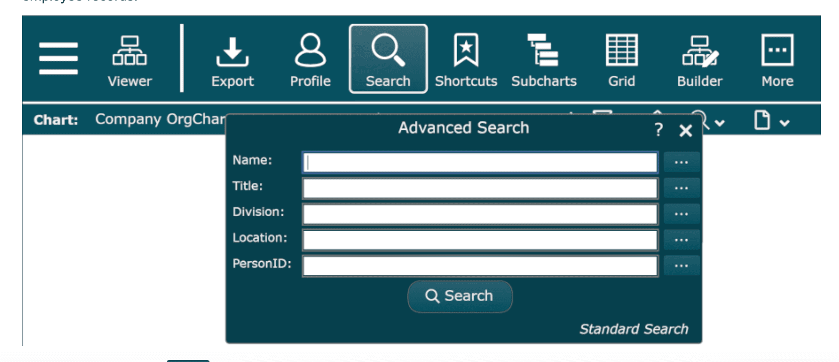 Advanced Search with OrgChart Now