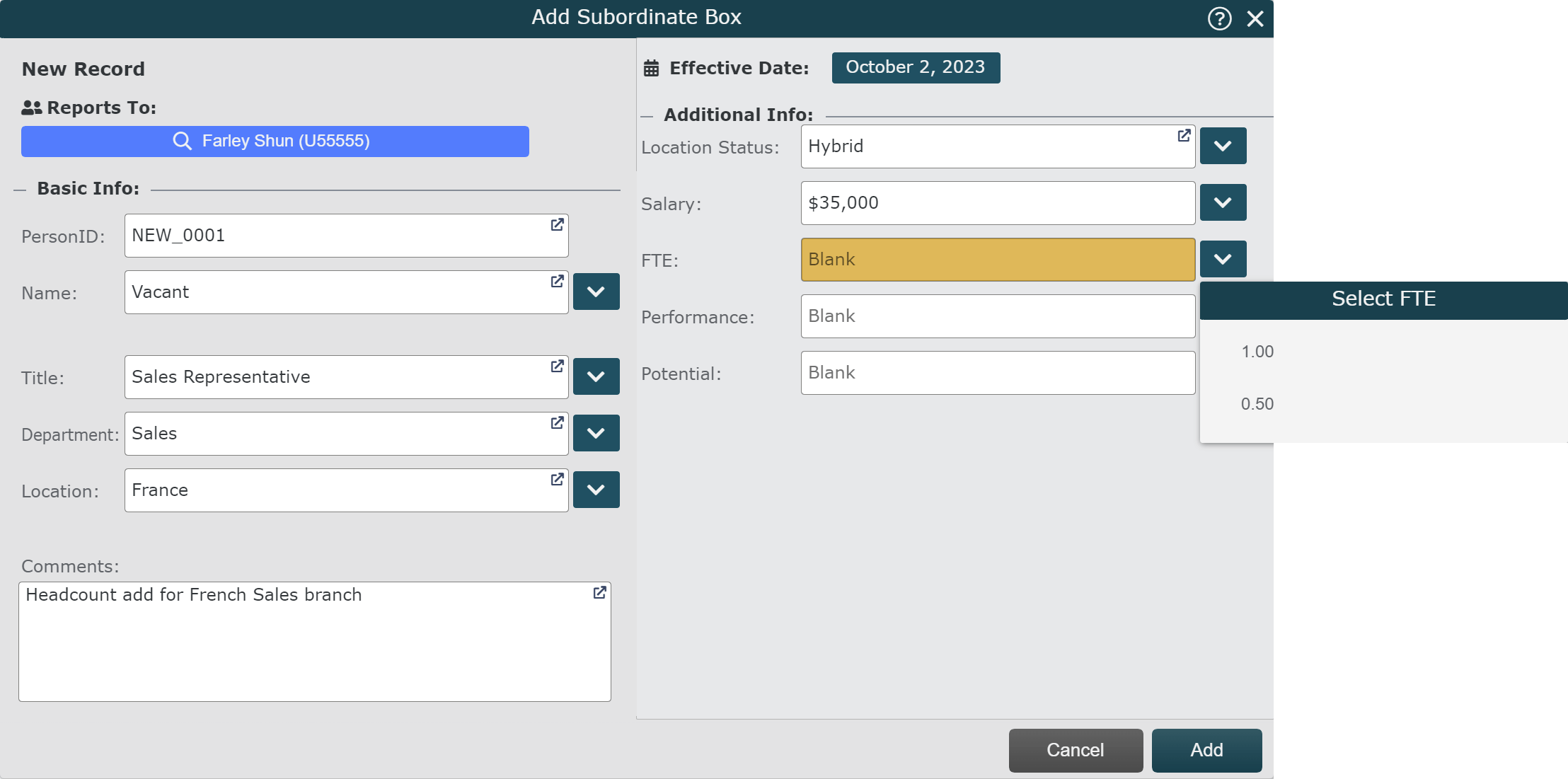 Planning constrained picklist